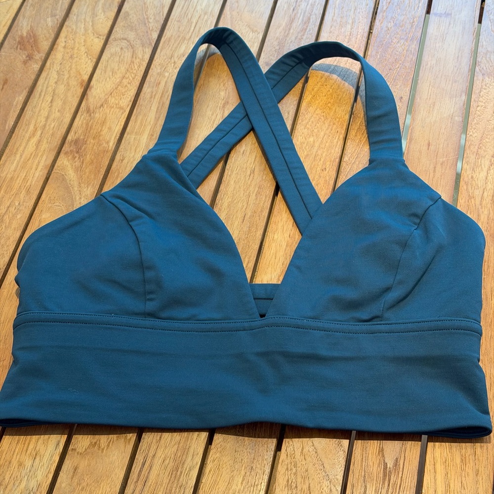 lululemon athletica Cross-Back Sports Bra - sweat your heart out Submarine Teal